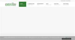 Desktop Screenshot of eurovillas.es